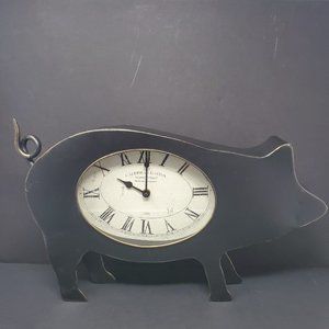 Pier 1 Imports Pig Clock Rustic 3057698 2016 NWT Decor Farmhouse